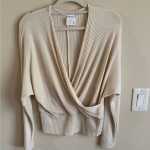 Apricot Lane Cream V-Neck Sweater
